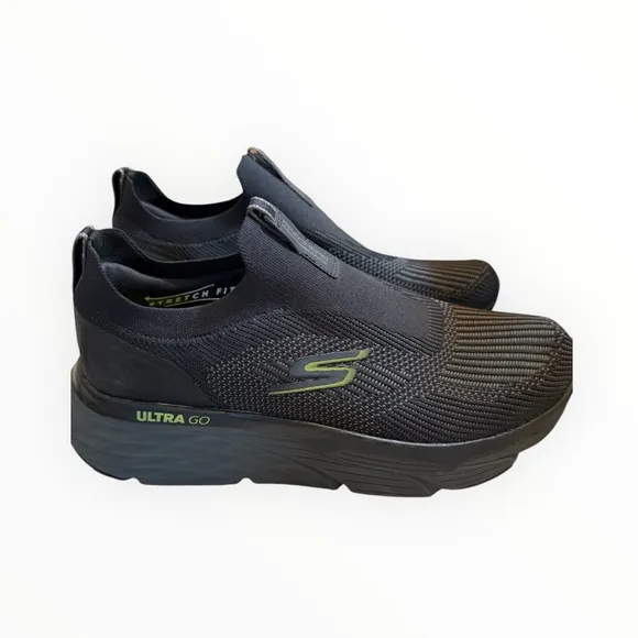 Skechers Black Slip-On Shoes