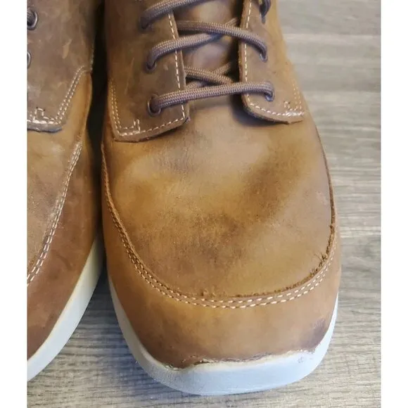Skechers Elent Leven Leather Lace Up Shoes Mens Size 11 Brown