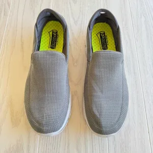 Skechers Go Walk 3 Goga Mat Gray Slip On Walk Shoes 54045 Men Size 12