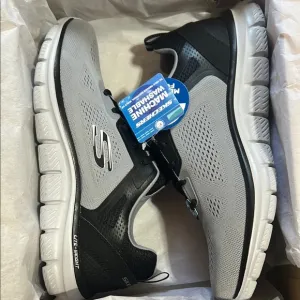 Skechers Gray and Black Athletic Shoes with Memory Foam