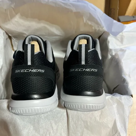 Skechers Gray and Black Athletic Shoes with Memory Foam
