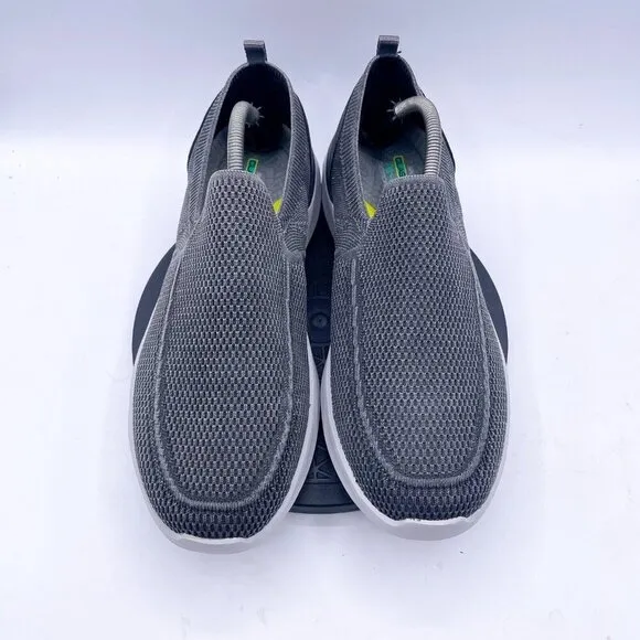 Skechers Mens 11.5 Lattimore Warner Slip On Shoes Gray Vegan Boat Shoes Loafers