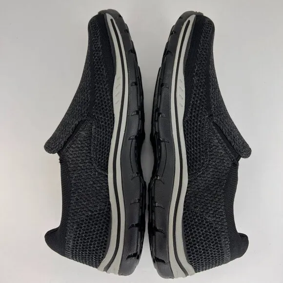 Skechers Mens 65086 Black Relaxed Fit Expected Gomel Size 9 Slip-On Shoes