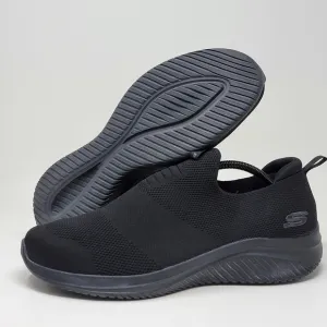 Skechers Mens Ultra Flex 3.0 Denlark Blk Slip On Shoes Size 12 #232314 Pre-owned