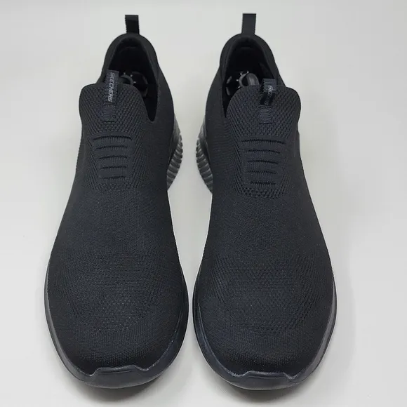 Skechers Mens Ultra Flex 3.0 Denlark Blk Slip On Shoes Size 12 #232314 Pre-owned