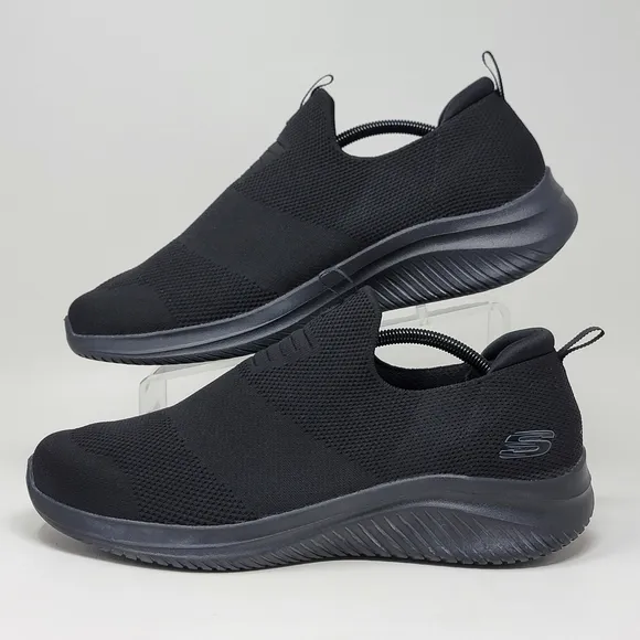 Skechers Mens Ultra Flex 3.0 Denlark Blk Slip On Shoes Size 12 #232314 Pre-owned