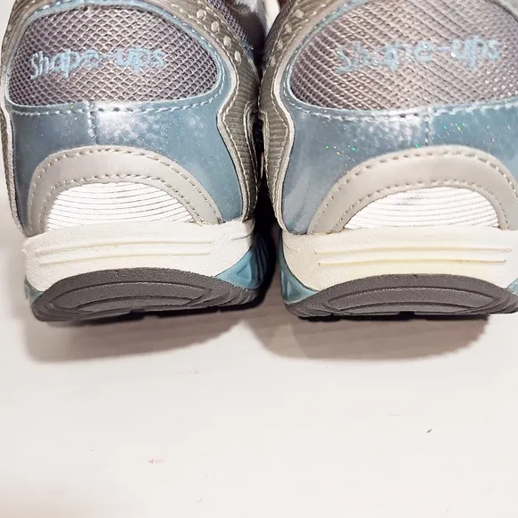 Skechers Shape Ups White Gray Tennis Shoes Size 10
