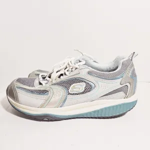 Skechers Shape Ups White Gray Tennis Shoes Size 10