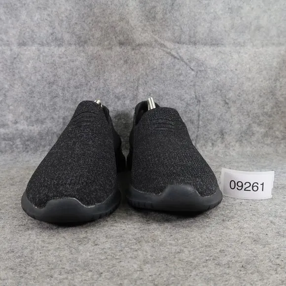 Skechers Shoes Womens 9.5 Slip On Sneaker Athletic Comfort Stretch Trainer Black