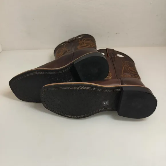 Smoky Mountain Black and Brown Leather Boots
