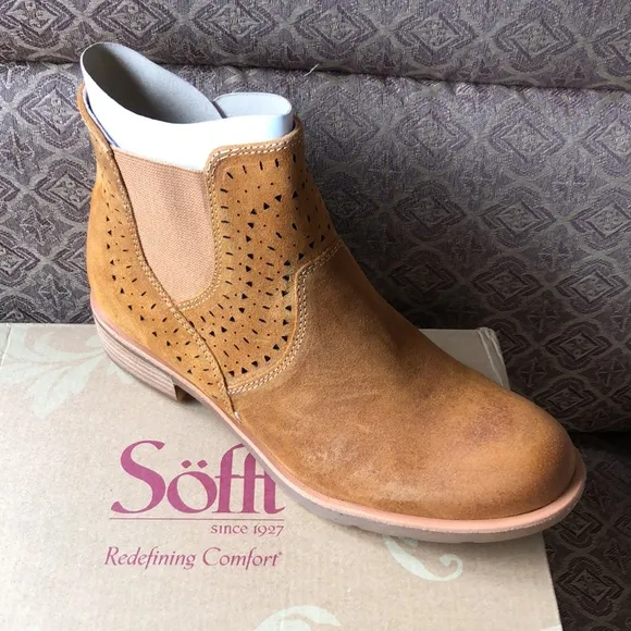 SOFFT new GENUINE SUEADE / LEATHER booties 492SN