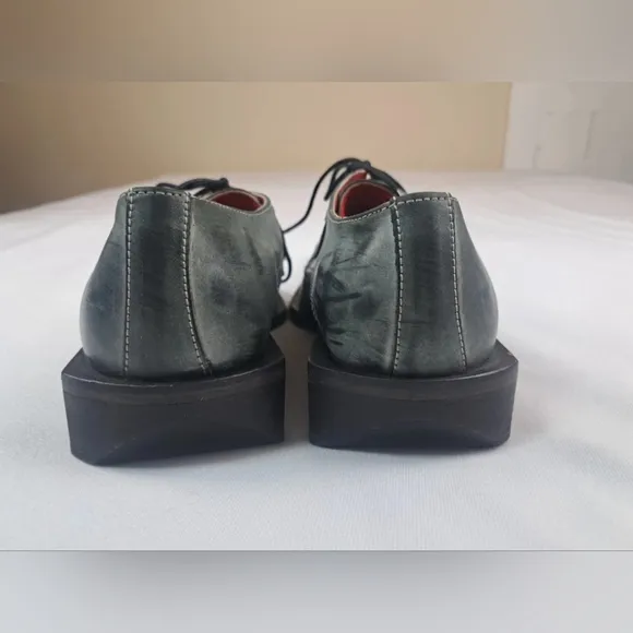 SOLO DC Men's Dress Leather Shoes Unique Elongated Square Toe Design Size 42 (9)