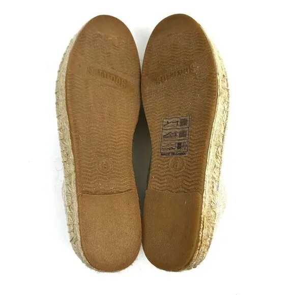 Soludos Pineapple Espadrille 8 Slip On Shoes Womens Brand New