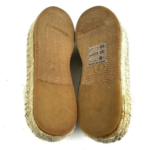 Soludos Pineapple Espadrille 8 Slip On Shoes Womens Brand New