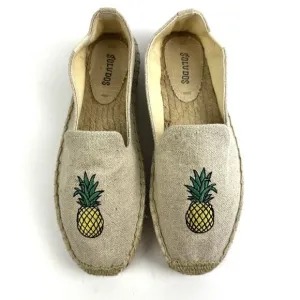 Soludos Pineapple Espadrille 8 Slip On Shoes Womens Brand New