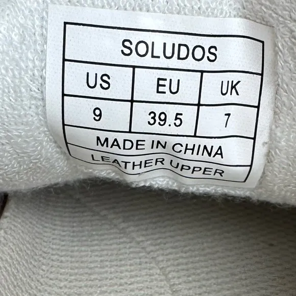 Soludos Women's Genuine Leather Roma Retro Sneaker Shoes - Size 9