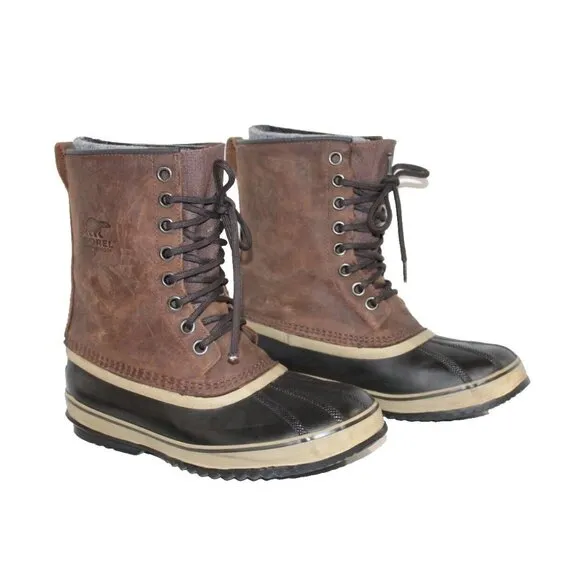 Sorel 1964 Excellent Men's 8 Waterproof Boots Tobacco Brown NM2725-256 snow