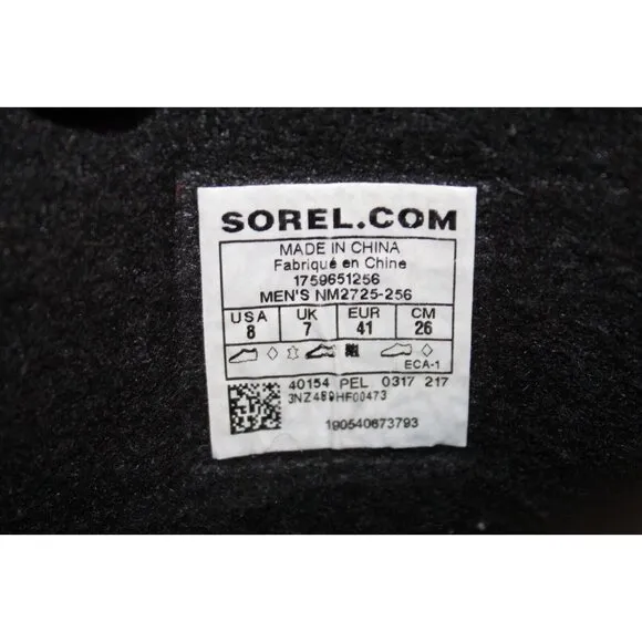 Sorel 1964 Excellent Men's 8 Waterproof Boots Tobacco Brown NM2725-256 snow