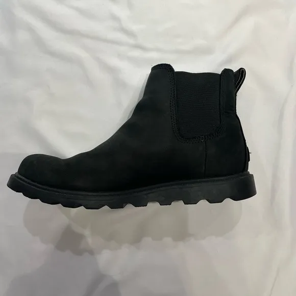Sorel Ainsley Chelsea Boots Black Waterproof Ankle Booties Women’s Size 6.5