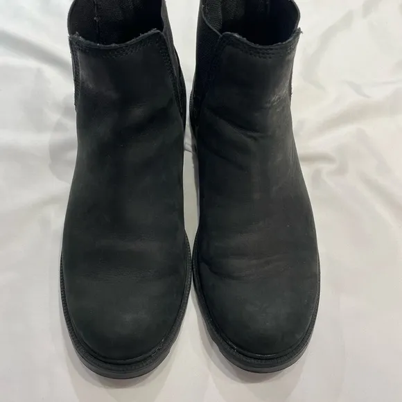 Sorel Ainsley Chelsea Boots Black Waterproof Ankle Booties Women’s Size 6.5