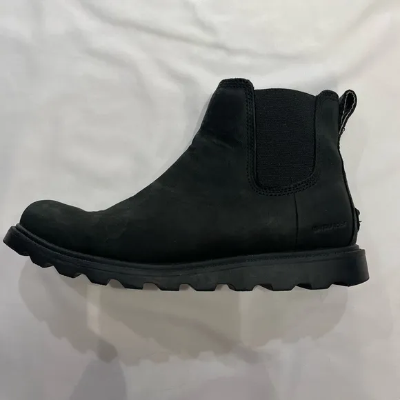 Sorel Ainsley Chelsea Boots Black Waterproof Ankle Booties Women’s Size 6.5