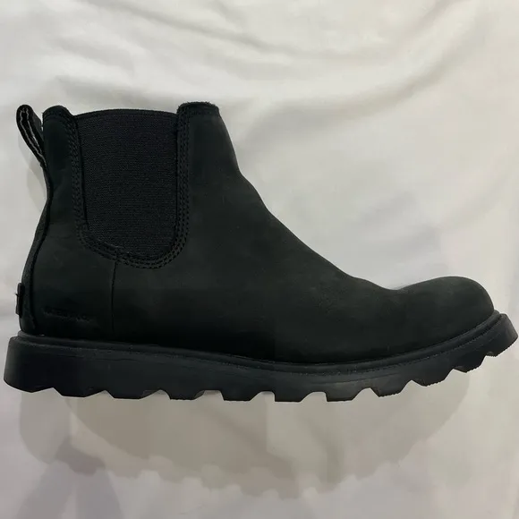 Sorel Ainsley Chelsea Boots Black Waterproof Ankle Booties Women’s Size 6.5