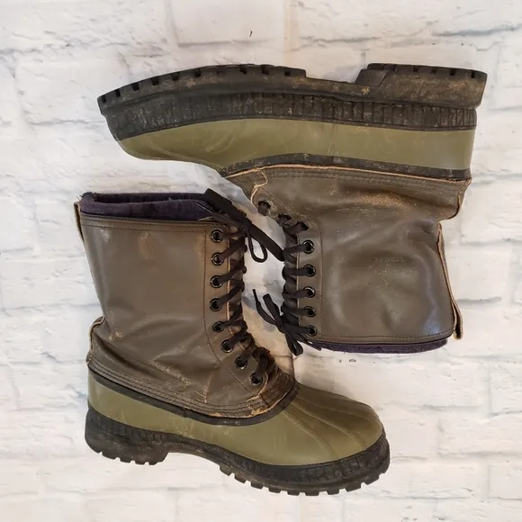 Sorel Boots Green Black Size 11
