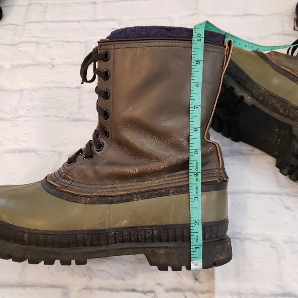 Sorel Boots Green Black Size 11