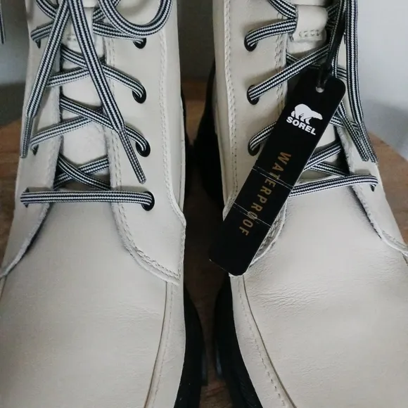 Sorel Brex Leather Lace Up Boots Size 8