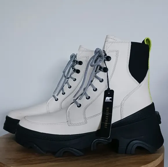 Sorel Brex Leather Lace Up Boots Size 8