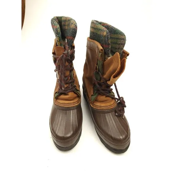 Sorel Caribou Winter Waterproof Lined Lace Up Boots Size 7 Womens Made In Canada