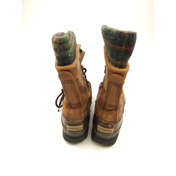 Sorel Caribou Winter Waterproof Lined Lace Up Boots Size 7 Womens Made In Canada