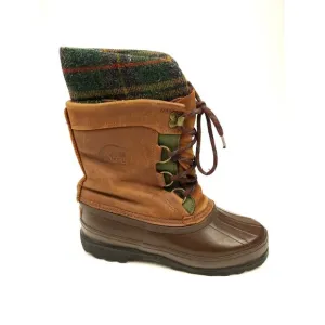 Sorel Caribou Winter Waterproof Lined Lace Up Boots Size 7 Womens Made In Canada