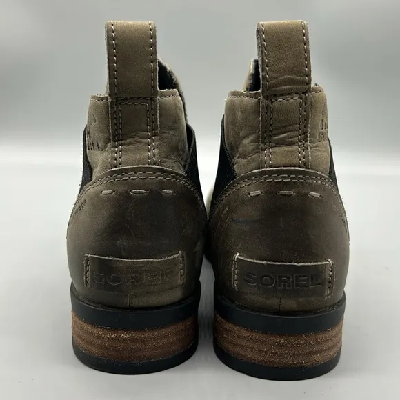 SOREL Emelie Waterproof Chelsea Boots Quarry Gray NL2671-053  Size US 6