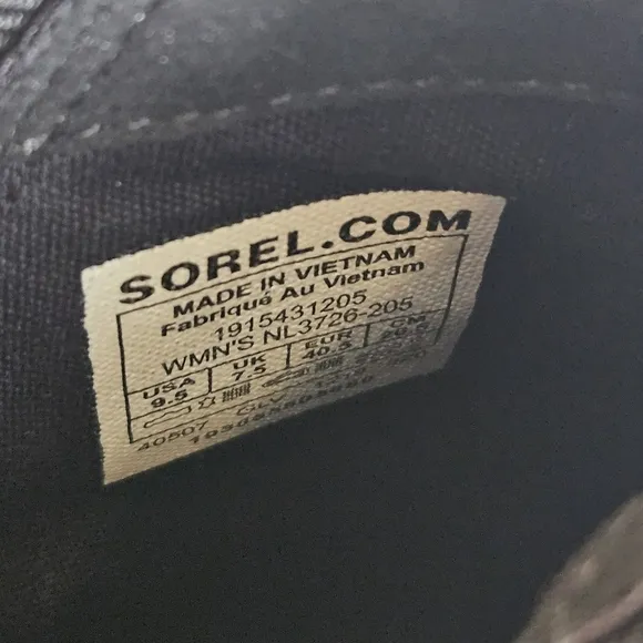 Sorel Harlow Chelsea Leather Boots Blackened Brown size 9.5 Waterproof