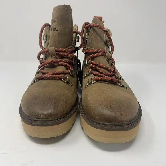 Sorel Hi-Line 2009121261‎ Hiker Boots Women's 6.5 Umber Tawny Buff Leather S0614