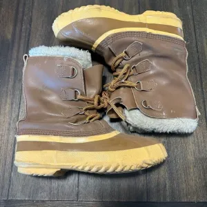 Sorel Kaufman Waterproof Pac Boots Mens Size 7 Made In Canada Vintage