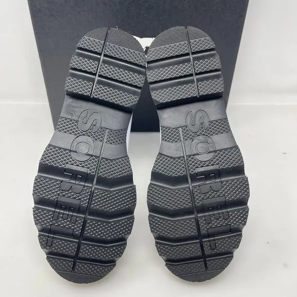 Sorel Lennox Waterproof Lace-Up Boots White and Black Size 8.5 New Retail $190