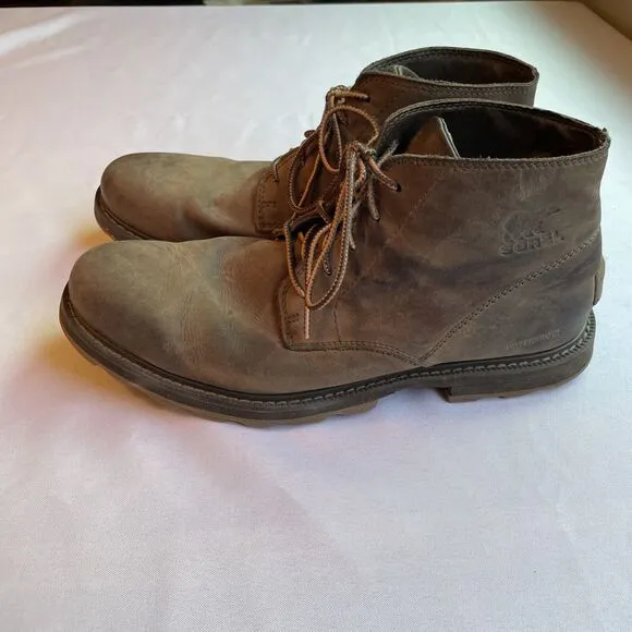 Sorel Madson II Chukka WP Men’s Waterproof Full Grain Leather Boots Tobacco US 9