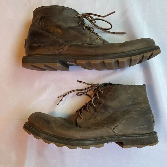 Sorel Madson II Chukka WP Men’s Waterproof Full Grain Leather Boots Tobacco US 9