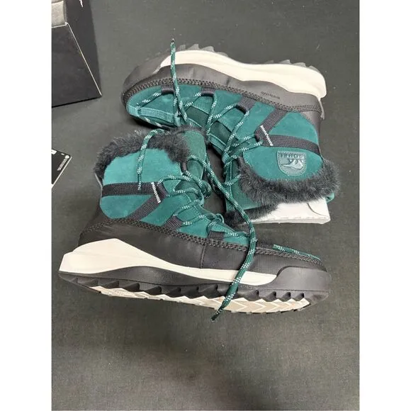 Sorel Ona RMX Glacy Waterproof Boots Midnight Teal Black 9