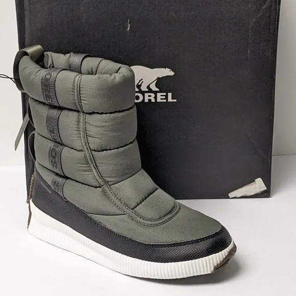 Sorel Out N About Puffy Waterproof Winter Boots, Alpine, Women's 9.5 M
