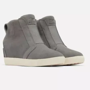 SOREL OUT N ABOUT PULL ON WEDGE BOOTS WOMEN'S SIZE 9.5 GREY