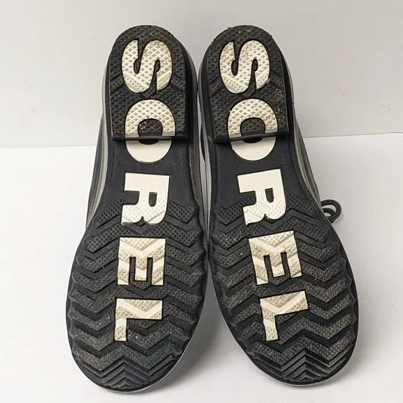 Sorel Slimpack III Lace Winter Boots, Grey Leather, Women's 8.5 M