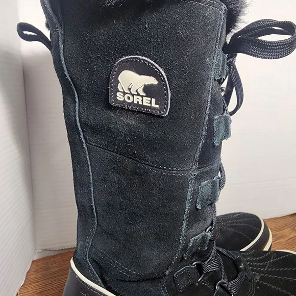 Sorel Tivoli High II Snow Boots - Black Waterproof - Size 8