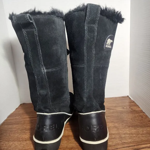 Sorel Tivoli High II Snow Boots - Black Waterproof - Size 8