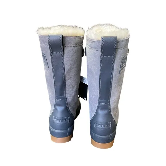 Sorel Tivoli IV Tall Suede Boots In Quarry Gray Women’s Size 5