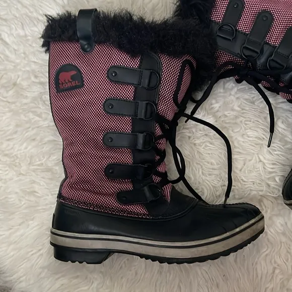 Sorel Tofino Nylon Pac Boots Waterproof Insulated Red/Chili