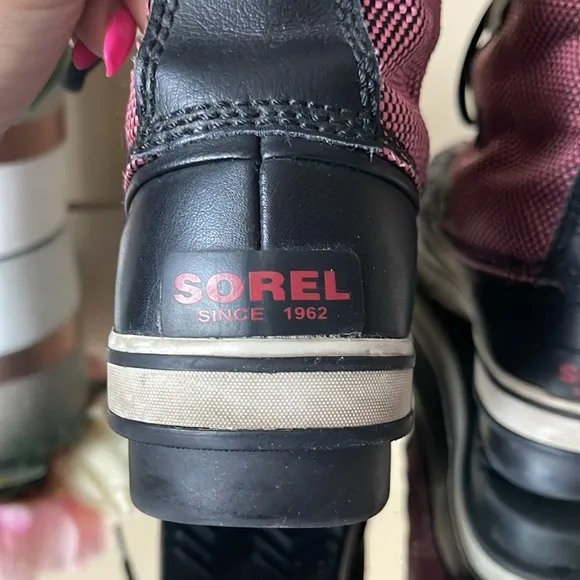 Sorel Tofino Nylon Pac Boots Waterproof Insulated Red/Chili
