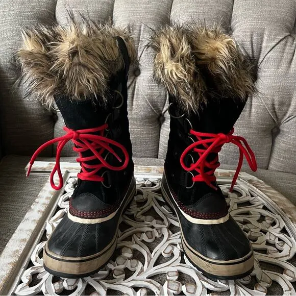 Sorel Waterproof Faux Fur Winter Snow Boots Women’s 9